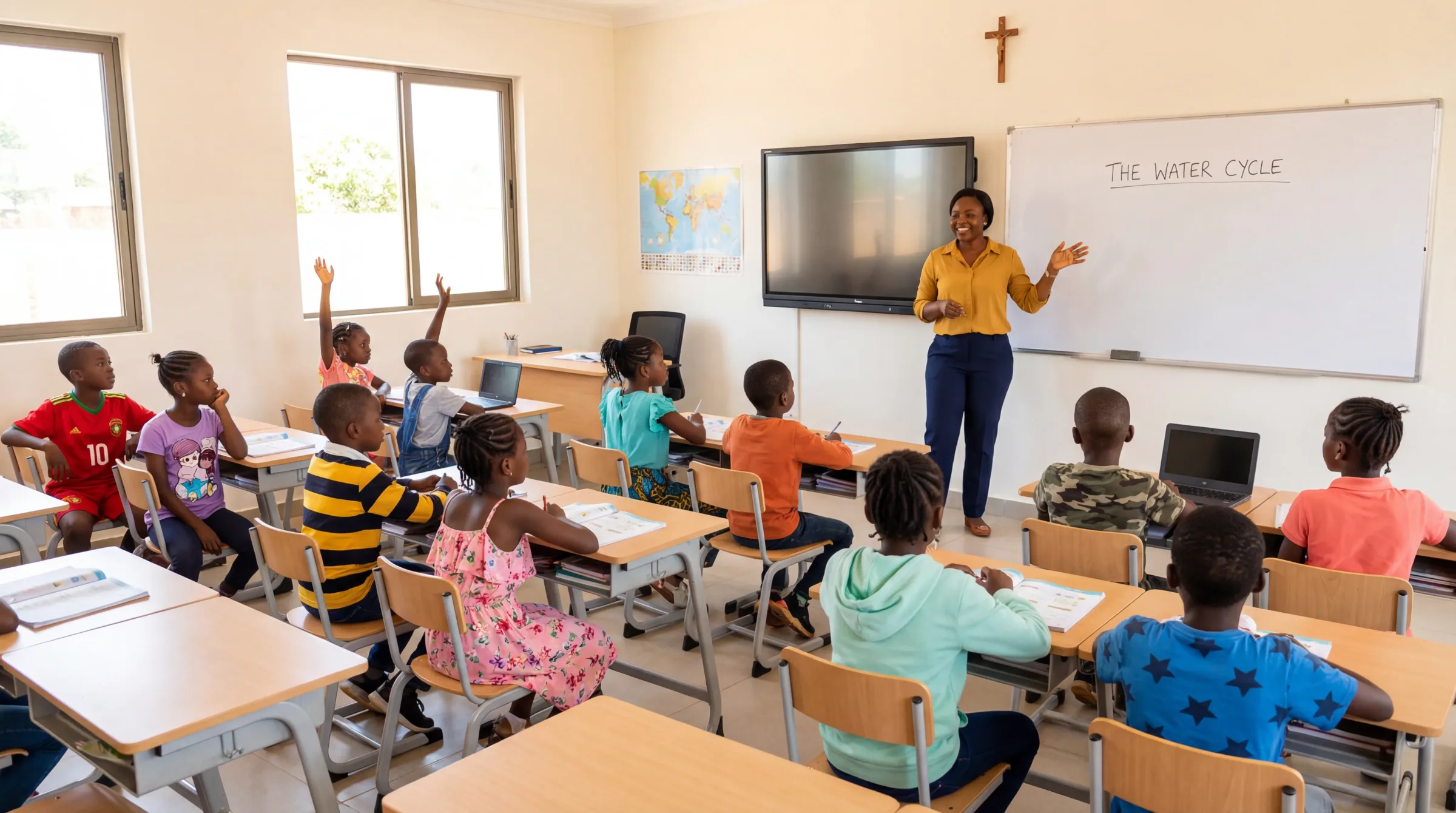 Students in a classroom